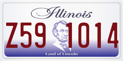 IL license plate Z591014