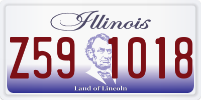 IL license plate Z591018