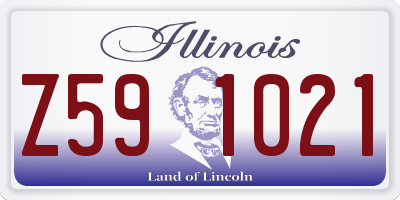 IL license plate Z591021