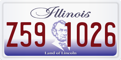 IL license plate Z591026