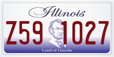 IL license plate Z591027