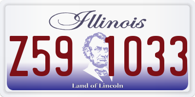IL license plate Z591033