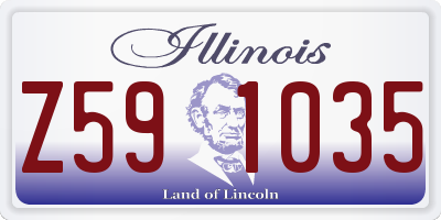 IL license plate Z591035