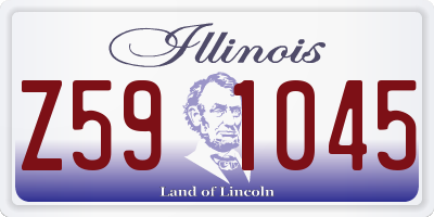 IL license plate Z591045
