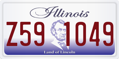 IL license plate Z591049