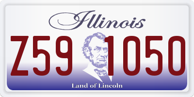 IL license plate Z591050