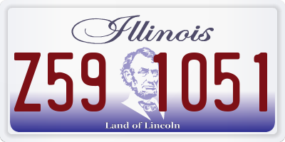 IL license plate Z591051