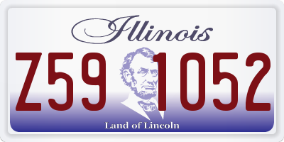 IL license plate Z591052