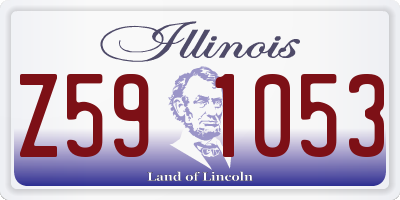 IL license plate Z591053