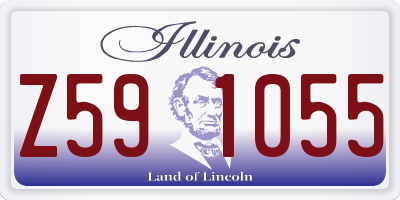 IL license plate Z591055