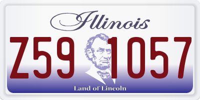 IL license plate Z591057