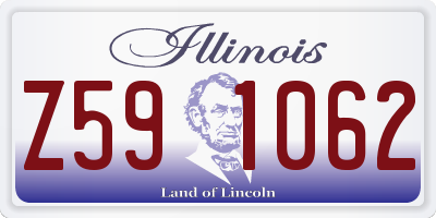IL license plate Z591062