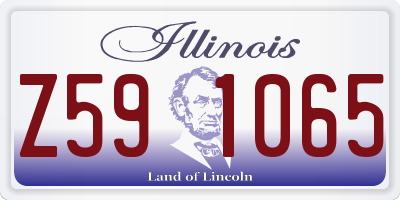 IL license plate Z591065