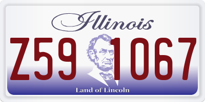 IL license plate Z591067
