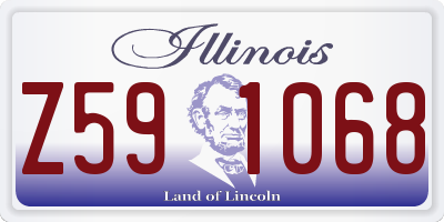 IL license plate Z591068