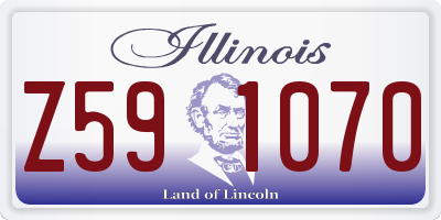 IL license plate Z591070