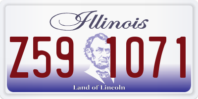 IL license plate Z591071