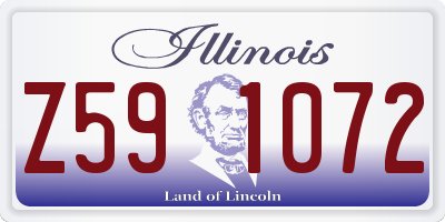 IL license plate Z591072
