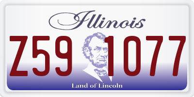 IL license plate Z591077