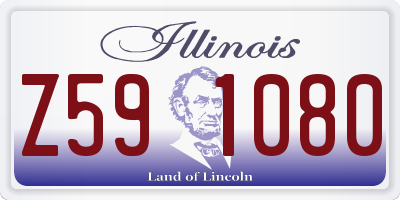 IL license plate Z591080