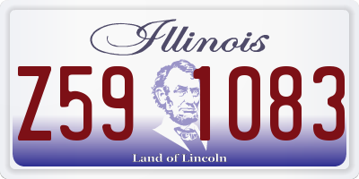 IL license plate Z591083