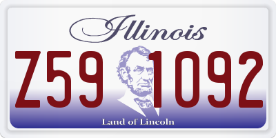 IL license plate Z591092