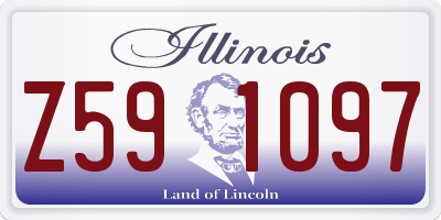 IL license plate Z591097