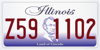 IL license plate Z591102