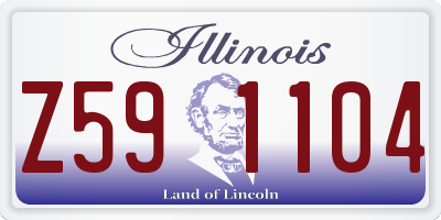IL license plate Z591104