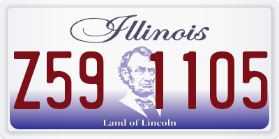 IL license plate Z591105