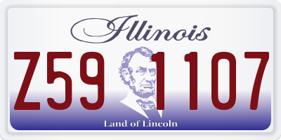 IL license plate Z591107
