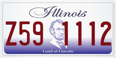 IL license plate Z591112