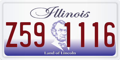 IL license plate Z591116