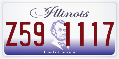 IL license plate Z591117