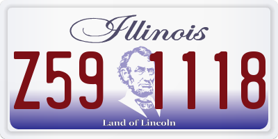 IL license plate Z591118