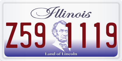 IL license plate Z591119