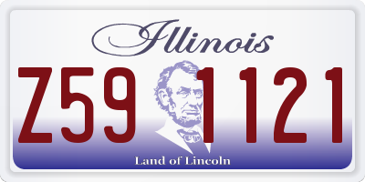IL license plate Z591121