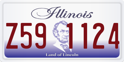 IL license plate Z591124