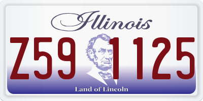IL license plate Z591125