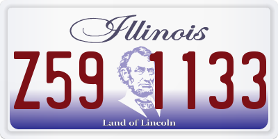 IL license plate Z591133