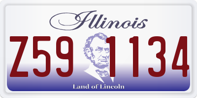 IL license plate Z591134