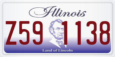 IL license plate Z591138