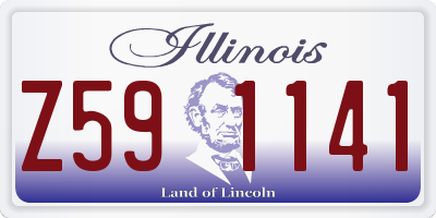 IL license plate Z591141