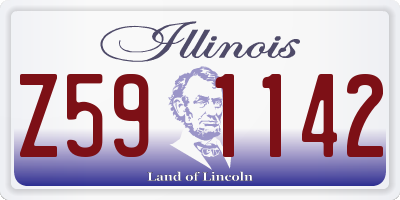 IL license plate Z591142