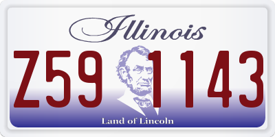 IL license plate Z591143