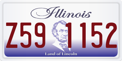 IL license plate Z591152