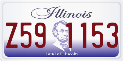 IL license plate Z591153