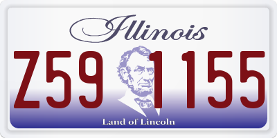 IL license plate Z591155