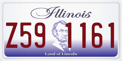 IL license plate Z591161