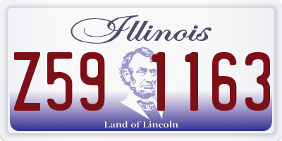 IL license plate Z591163